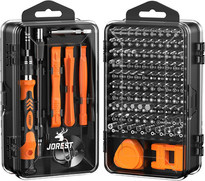 JOREST 117-in-1 Precision Screwdriver Set – Magnetic Mini Repair Tool Kit with Torx & Triwing Bits, Flexible Shaft, Ergonomic Handle - PuriLite