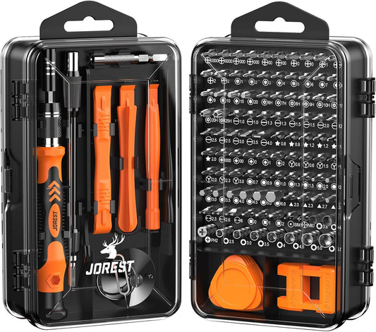 JOREST 117-in-1 Precision Screwdriver Set – Magnetic Mini Repair Tool Kit with Torx & Triwing Bits, Flexible Shaft, Ergonomic Handle - PuriLite