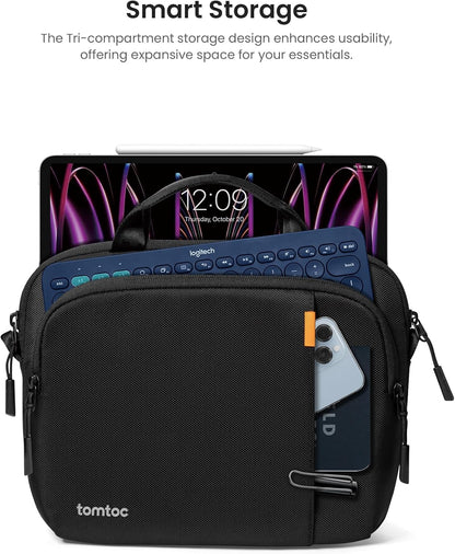 tomtoc 360 Protective Laptop Carrying Case for 16-inch MacBook Pro M4/M3/M2/M1 Pro/Max A3403 A3186 A2991 A2780, Water-resistant Laptop Shoulder Bag fits 15-inch MacBook Air M4 2025, M3/A3114, M2/A2941