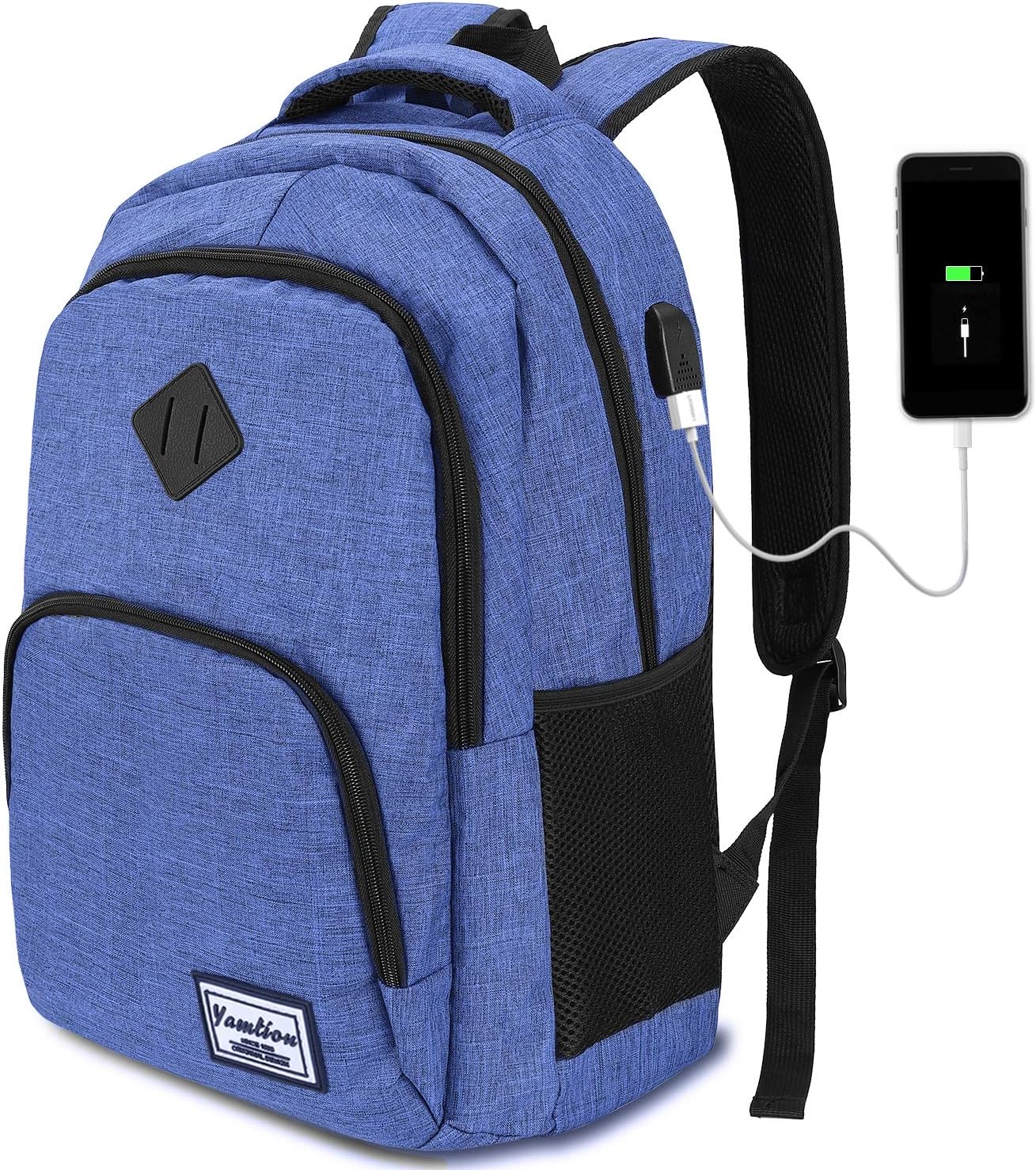 Backpack for Teen Girls,Boys School Backpack for Women with USB,College Backpack,Big Flower