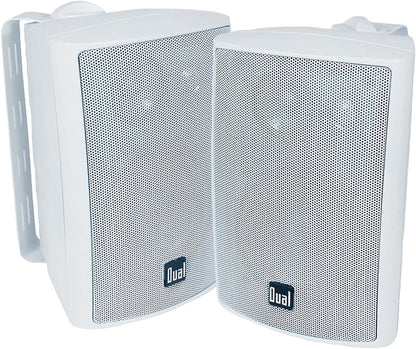 Dual Audio LU47PW 4 3-Way Indoor/Outdoor Speakers (White)