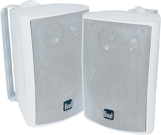 Dual Audio LU47PW 4 3-Way Indoor/Outdoor Speakers (White)
