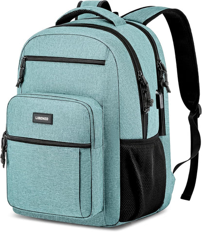 School backpack for Teen Boys, Backpack for Men,15.6 inch Laptop Backpack with USB Charging Port, Large Computer Bookbag with Compartments, Ergonomic Straps, Black