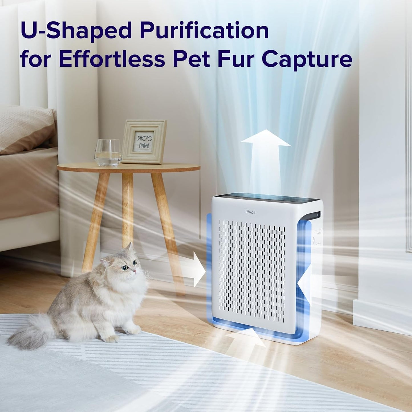LEVOIT Air Purifiers with Washable Filters for Large Room Bedroom Home, Smart WiFi Air Quality Monitor, HEPA Sleep Mode and Auto Mode, Removes Pet Hairs, Allergies, Pollen, Smoke, Dust, Vital100S