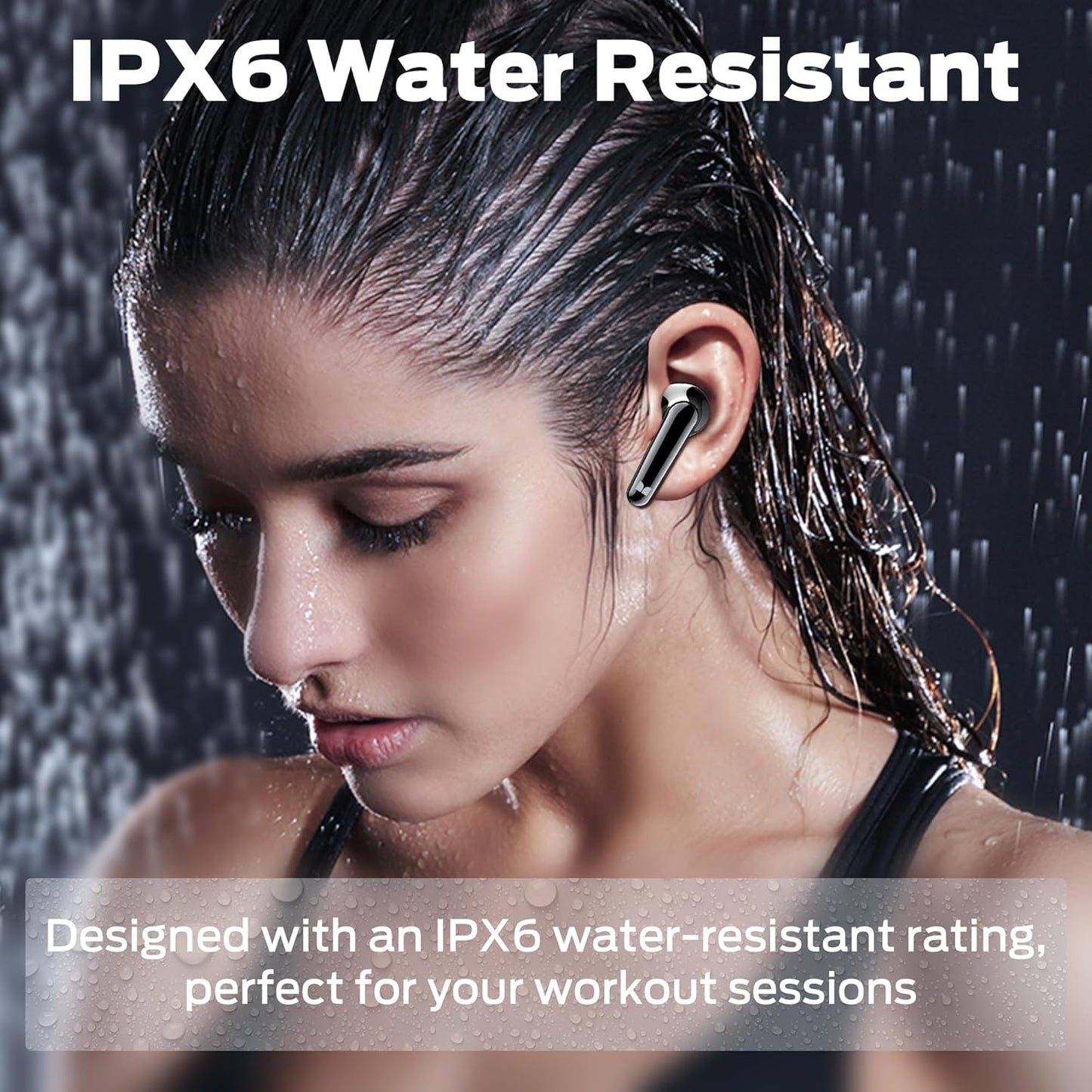 Monster N-Lite 203 AirLinks Wireless Earbuds, Bluetooth 5.3 Headphones HiFi Stereo, Wireless Earphones with 30H Playback, Type-C Charging, HD Clear Call, Touch Control, IPX6 Waterproof in-Ear Earbuds