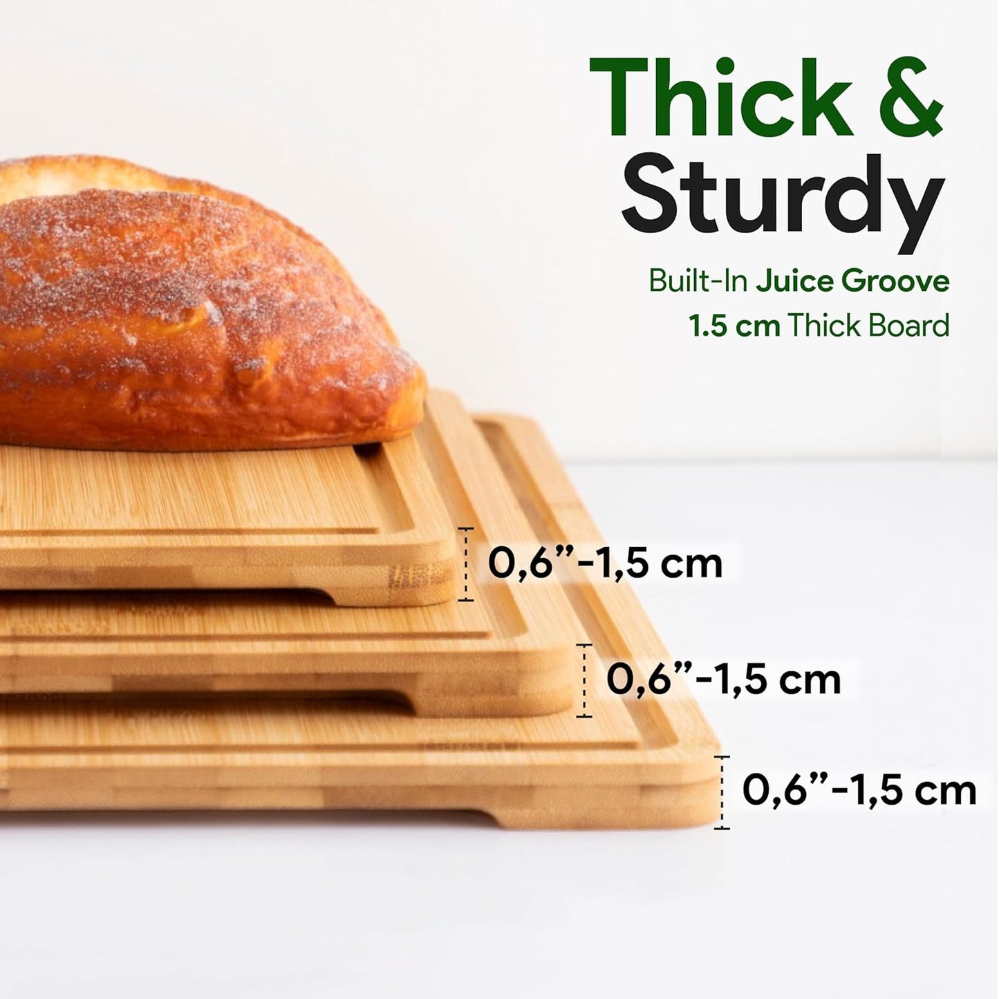 Bamboo Cutting Board Set – Wooden Cutting Board Set with Utensil and Stand – Chopping Board for Kitchen – Usable for Cheese, Meat, Chicken and Vegetables