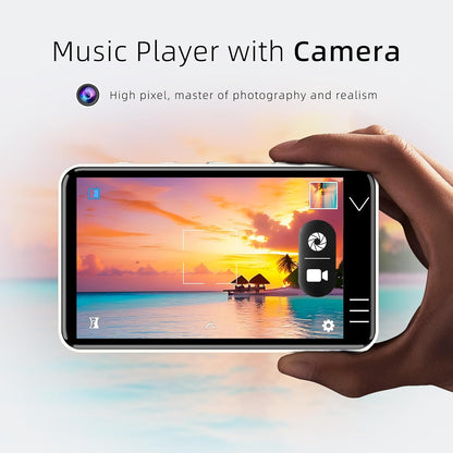 MP3 Player with Bluetooth and WiFi, Music Player with Camera Spotify Pandora,Amazon Music, 4" Touch Screen Android MP4 MP3 Player with Speaker 144GB MP4 & MP3 Player for Travel Sport