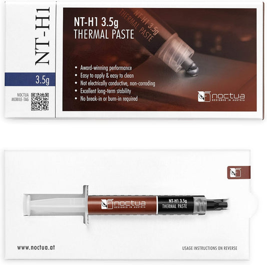 Noctua NT-H1 3.5g, Pro-Grade Thermal Compound Paste (3.5g) - PuriLite