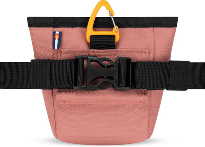 OllyDog Goodie Treat Bag, Dog Treat Pouch, Waist Belt Clip for Hands-Free Training, Magnetic Closure, Dog Training and Behavior Aids, Three Ways to Wear (Abbey Stone)