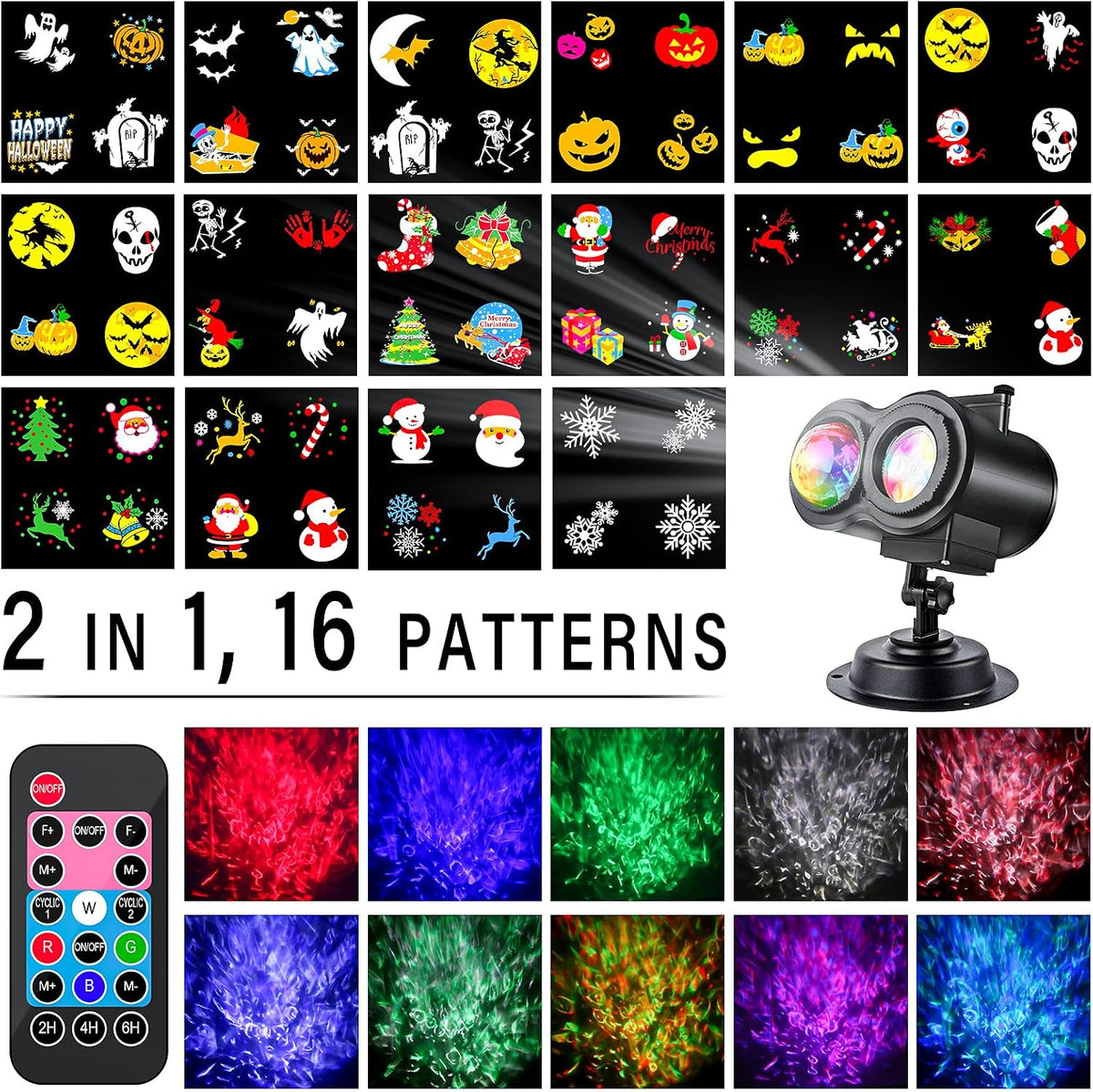 Halloween Projector Lights Outdoor, LED Christmas Projector Lights