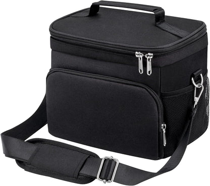 Insulated Lunch Bag for Women/Men Reusable Lunch Box Tote Bag, Large Thermal Cooler Bag with Adjustable Shoulder Strap for Kids and Adult,for Work/School/Outdoor Activity