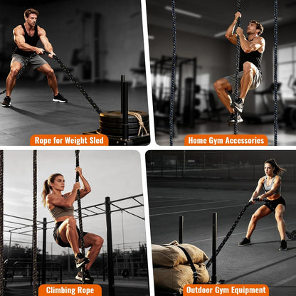 Weight Sled Rope Workout Sled Pulling Rope Sled Push Gym Equipment Rope for Weight Sleds for Training, Tire Pulling Workout Fitness Resistance, Football Exercise Equipment for Men & Women