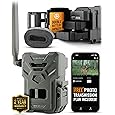 SPYPOINT FLEX-M Twin Pack Cellular Trail Cameras - Best Hunting Accessories, No WiFi Needed, GPS, Night Vision, Motion Activated, IP65 Water-Resistant Game Camera, 28MP Photos, 720p Videos + Sound (2)