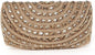 Aheli Golden Beaded Clutch Purses Handmade Evening Handbags for Women Weddings, Parties, and Bridal Events Mothers Day Gifts for Mom