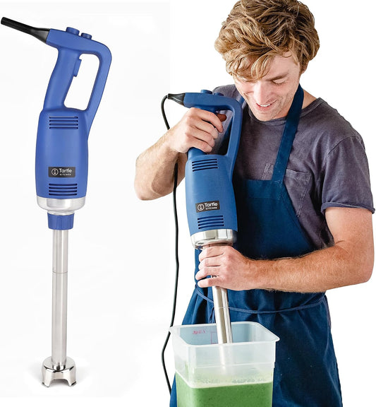 TK Commercial Immersion Blender, 750 Watt/1 HP Variable Speed Motor, 20,000 RPM X-Heavy Duty with Performance Assurance - 16"