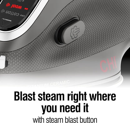 CHI Mini Iron, Titanium-Infused Ceramic Soleplate, Black,13120