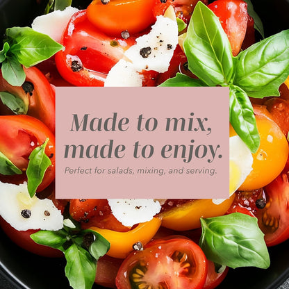 COOK WITH COLOR Mixing Bowls with TPR Lids - 12 Piece Plastic Nesting Bowls Set Includes 6 Prep Bowls and 6 Lids, Microwave Safe Mixing Bowl Set (Mint)