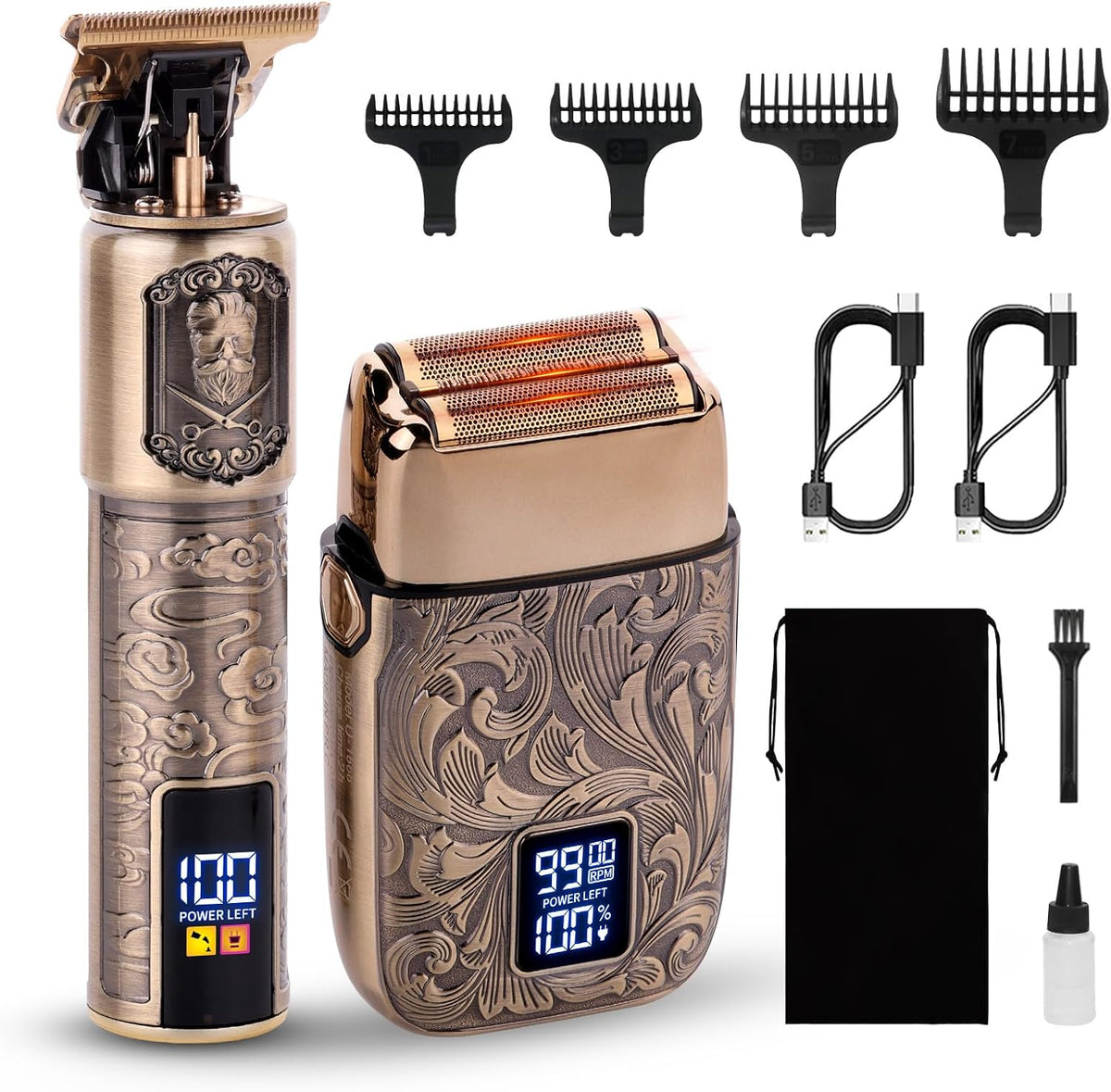Ufree Foil Shaver and Beard Hair Trimmer Set, Men Electric Razor