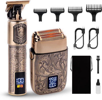 Ufree Foil Shaver and Beard Hair Trimmer Set, Men Electric Razor