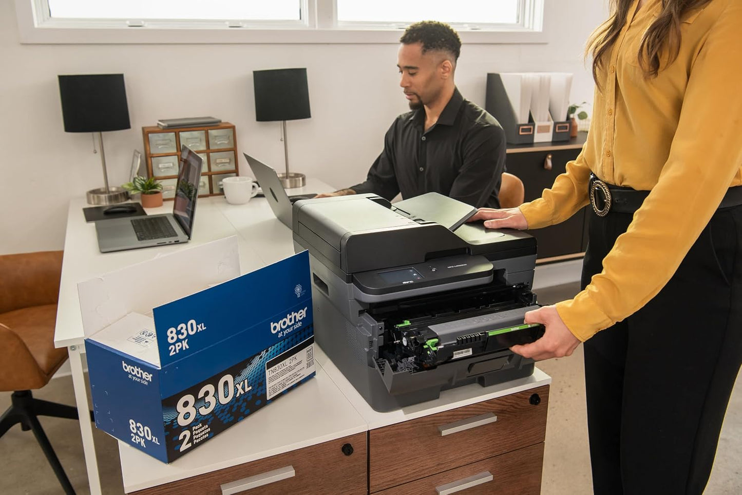 Brother Genuine TN830XL2PK High Yield Black Toner Cartridge 2-Pack for 6,000 Pages | Genuine Brother TN830XL, Up to 3, 000 Pages per Cartridge