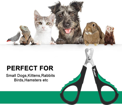 Candure Dog Nail Clippers and Trimmer with Safety Guard to Avoid Over-Cutting Toe Nails- Professional Grooming Razor Edge Blades Pet Nail Clipper with Free Nail File for Small Medium Large Breeds