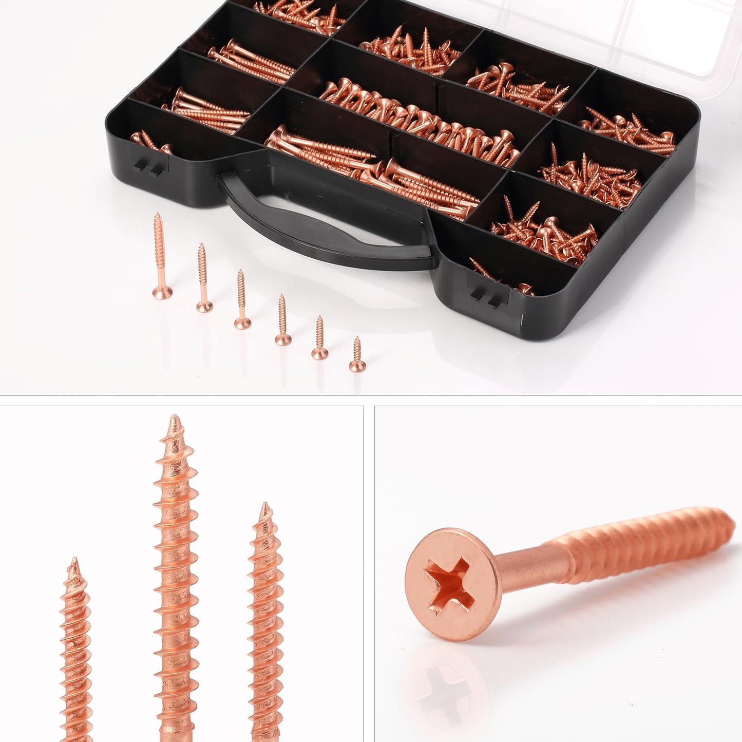 Mr. Pen Wood Screws Assortment Kit, 152 Pcs, Phillips Tips, Wood Screws, Screws, Assorted Screws, Screws Set, Flat Head Screws, Assorted Wood Screws, Screws Assortment, Screw Set Assortment