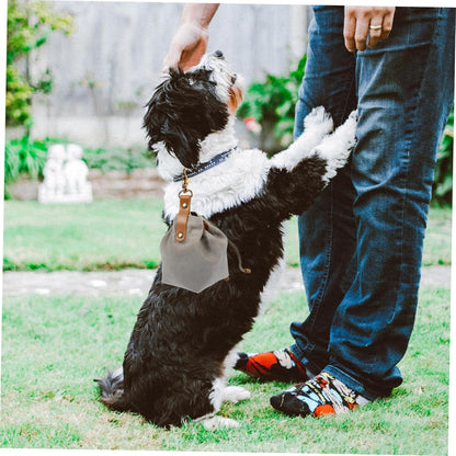 MINAOLULUS Dog Training Treat Pouch Portable Canvas Snack Holder for Outdoor Adventures for Treats Keys and