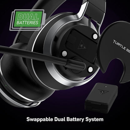 Turtle Beach Stealth Pro Multiplatform Wireless Noise-Cancelling Gaming Headset for Xbox Series X|S, Xbox One, PS5, PS4, PC, Mac, Switch, & Mobile – 50mm Speakers, Bluetooth, Dual Batteries – Black