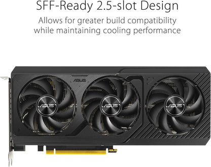 The SFF-Ready ASUS Prime GeForce RTX™ 5070 12GB GDDR7 Graphics Card (PCIe® 5.0, 12GB GDDR7, HDMI®/DP 2.1, 2.5-Slot, Axial-tech Fans, Dual BIOS)
