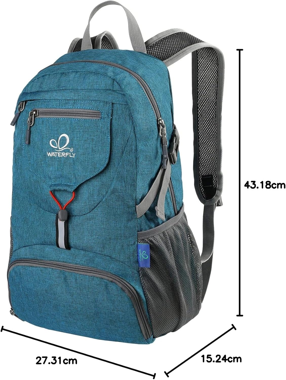 WATERFLY Hiking Backpack 20L Foldable Travel Backpack Lightweight Hiking Daypack for Outdoor Cycling Camping