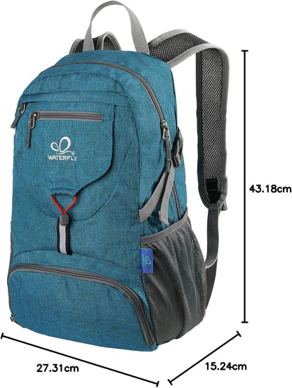 WATERFLY Hiking Backpack 20L Foldable Travel Backpack Lightweight Hiking Daypack for Outdoor Cycling Camping