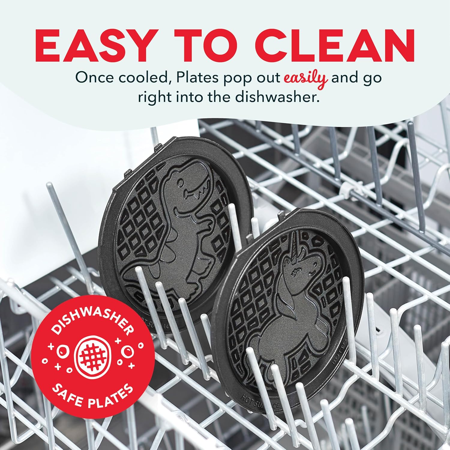 Multi Maker Mini Maker System - 2 Pack Plates - Unicorn & Dinosaur - PuriLite
