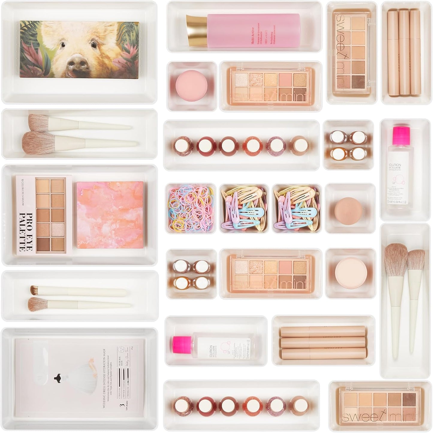 Purilite Select Clear Drawer Organizer Set