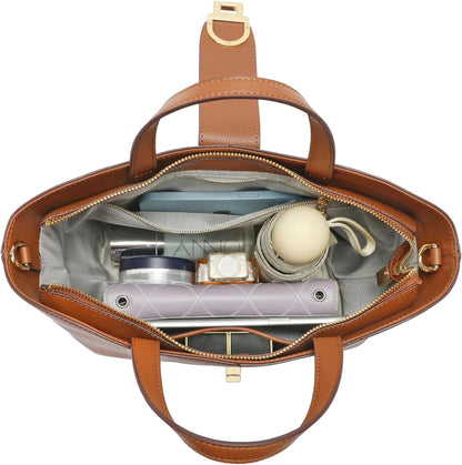 Leather Handbag for Women Tote bag Boho Purses and Handbags with Zipper Crossbody Bag Big shoulder handbag