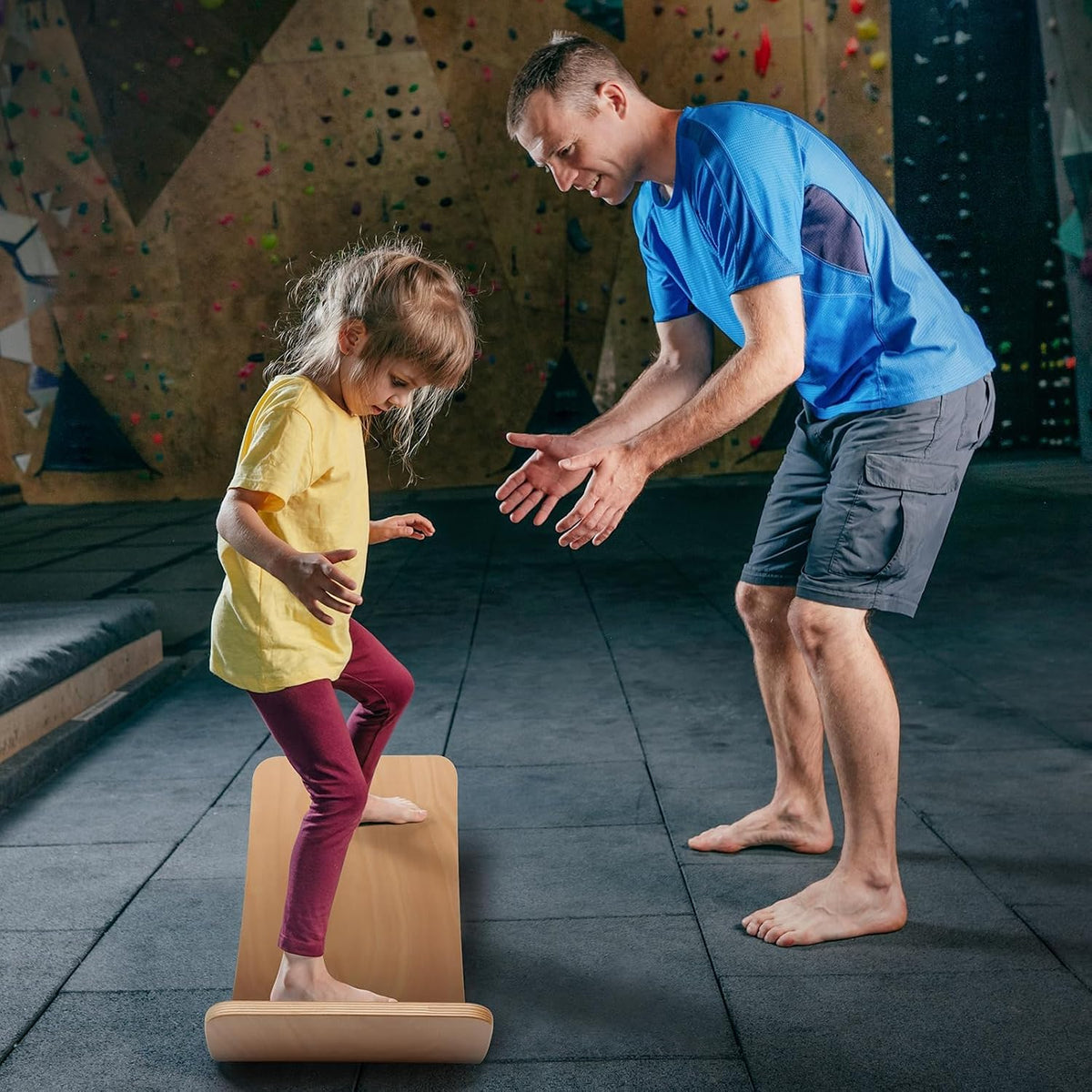 WELIN Balance Board Kids, 35 Inch Wooden Wobble Board for Toddlers & Adults