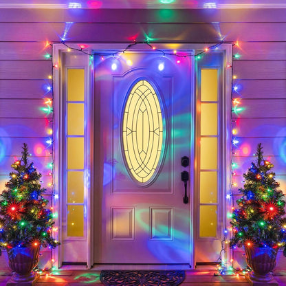 JMEXSUSS 2 Pack 75.5ft Orange Solar Christmas Lights, Total 400 LED Solar String Lights Outdoor Waterproof, 8 Modes Orange Halloween Lights for Tree Patio Garden Thanksgiving Halloween Decorations