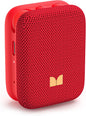 Monster Blaster Atom Wearable Bluetooth Speaker with Mics for Hands-Free Calls, IPX5 Waterproof, Compact and Portable Speaker for Workout, Cycling (Red)