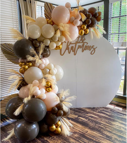 Gold Metallic Chrome Latex Balloon Arch Kit, 102PCS 18In 12In 10In 5In Arch Garland For Festival Picnic, Engagement, Wedding, Birthday Party, Gold Theme Anniversary Decoration With 33FT Ribbon