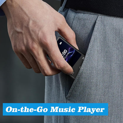 MP3 Player with Bluetooth: 128GB Digital Music MP3 Player for Kids Muisc Player Ages 8-12 Kids Music Player with Built-in HD Speaker FM Radio Voice Recorder HiFi Sound E-Book Reader