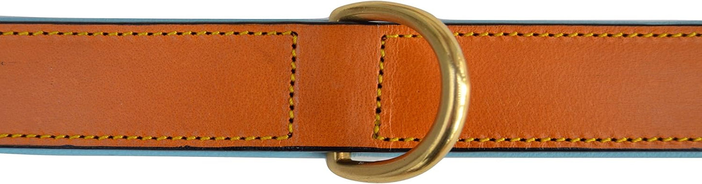 Soft Touch Collars Padded Leather Dog Collar, Large Brown - Genuine Real Leather, 24" Long x 1.5 Wide, Fits Neck Size 18" to 21" Inches
