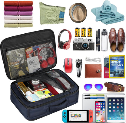 Mogplof Carry on Backpack, Airline Flight Approved Travel Backpack for Men, WOmen 40L Extra Large Expandable Water Resistant Backpack Lightweight Daypack Perfect Fit for 17 17.3 Inch Laptop, Black