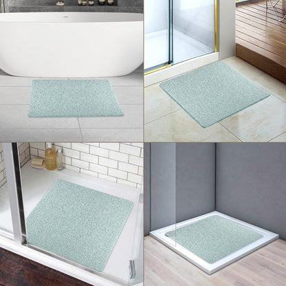 Square Shower Mat, Non Slip Bath Mat, Loofah Shower Stall Mats for Walk-in Shower, 32 x 32 Inches Shower Floor Mat with Drain, Bath Mats for Showers Bathroom, Tub, Seniors