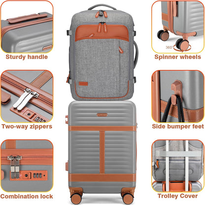 Lumesner Carry on Backpack, Extra Large 40L Flight Approved Travel Backpack for Men & Women