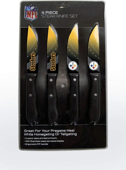 The Sports Vault by Inglasco NFL Chicago Bears Steak Knives