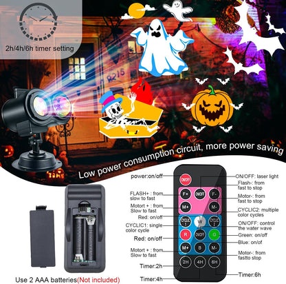 Halloween Projector Lights Outdoor, LED Christmas Projector Lights