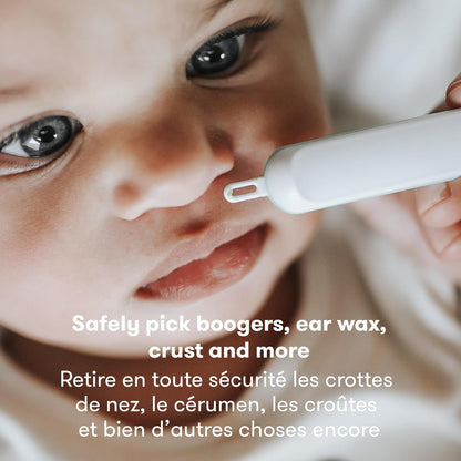 Frida Baby Electric Nail Trimmer, Safe + Easy Electric Nail File Baby Nail Clipper + Nail Trimmer Kit for Newborn, Toddler, or Children's Fingernails/Toenails, 4 Buffer Pads, LED Light, Storage Case