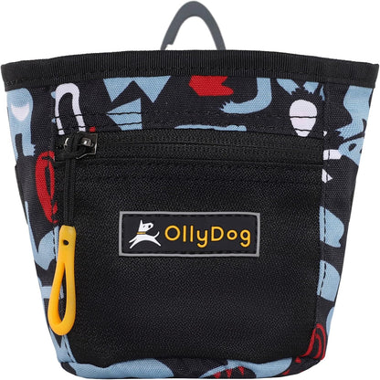 OllyDog Goodie Treat Bag, Dog Treat Pouch, Waist Belt Clip for Hands-Free Training, Magnetic Closure, Dog Training and Behavior Aids, Three Ways to Wear (Wet Weather)