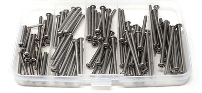 iexcell 50 Pcs M6 x 20mm Thread Pitch 1 mm Stainless Steel 304 Hex Socket Button Head Cap Screws Bolts Kit
