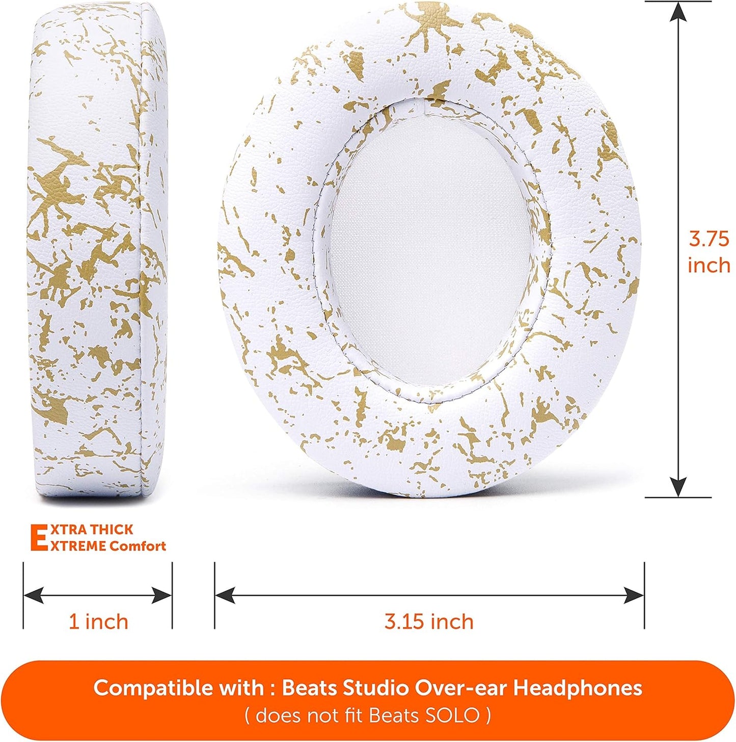 WC Wicked Cushions Replacement Ear Pads for Beats Studio 2 & 3 (B0501, B0500) Wired & Wireless | Does NOT Fit Beats Solo | Softer PU Leather, Enhanced Foam & Stronger Adhesive | Emerald Tide