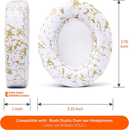 WC Wicked Cushions Replacement Ear Pads for Beats Studio 2 & 3 (B0501, B0500) Wired & Wireless | Does NOT Fit Beats Solo | Softer PU Leather, Enhanced Foam & Stronger Adhesive | Black Floral